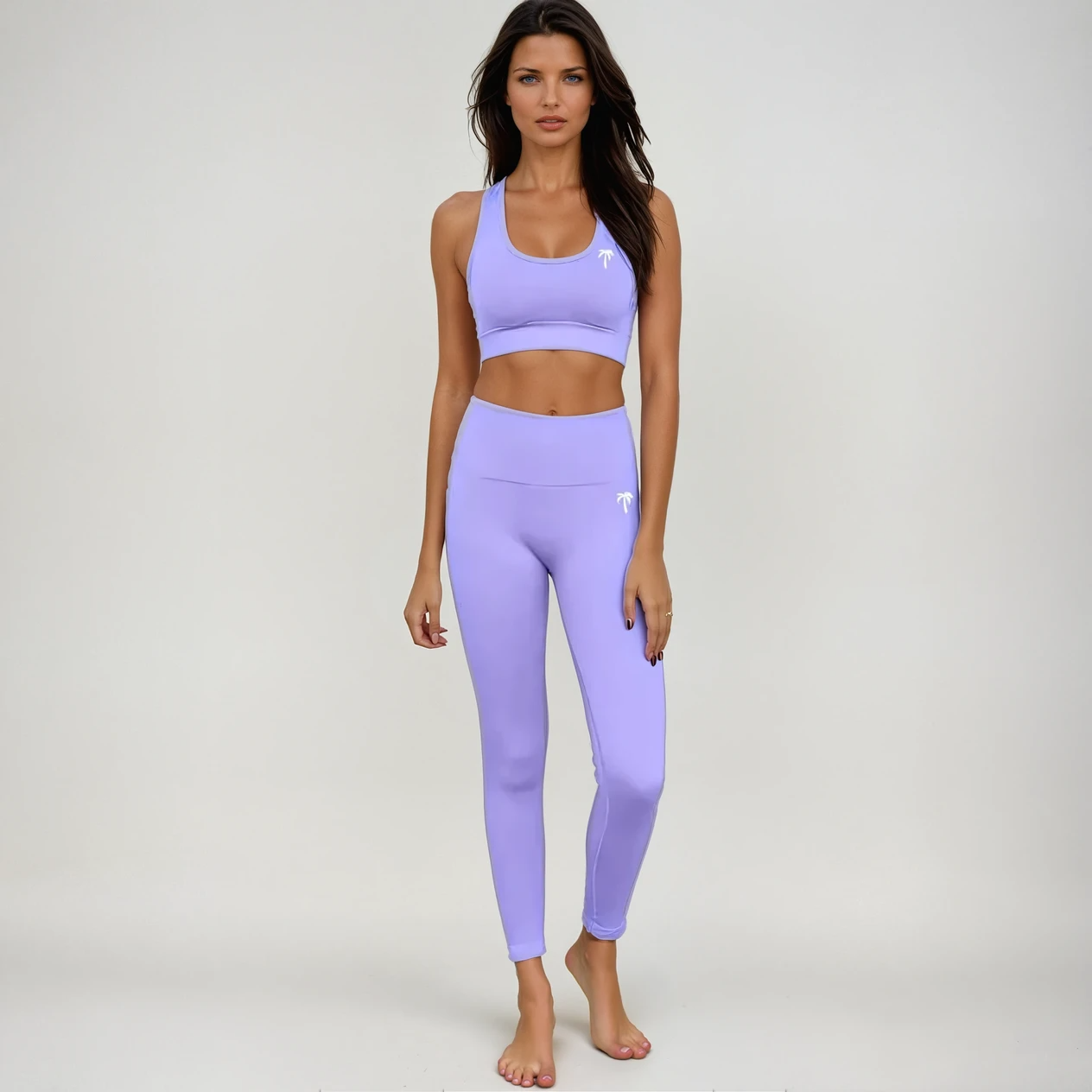 Core Seamless Crop - Lilac